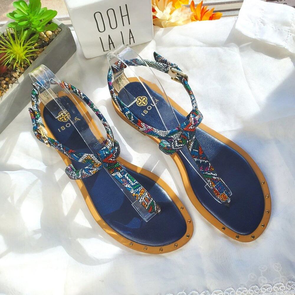 Isola‎ Mackenzie T Strap Sandal Bright Tribal size 9